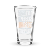 Load image into Gallery viewer, Eat Sleep Test Repeat Shaker Pint Glass