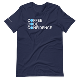 Load image into Gallery viewer, Coffee, Code, Confidence Tee