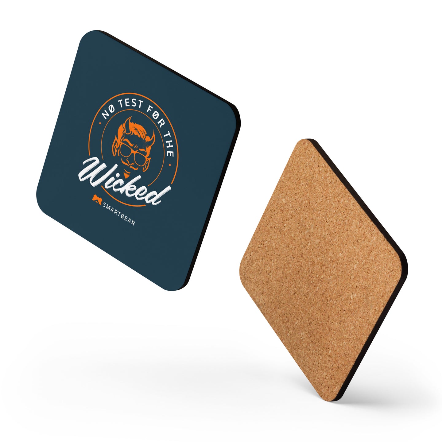 No Test for the Wicked Cork-backed Coaster – SmartBear Swag Shop